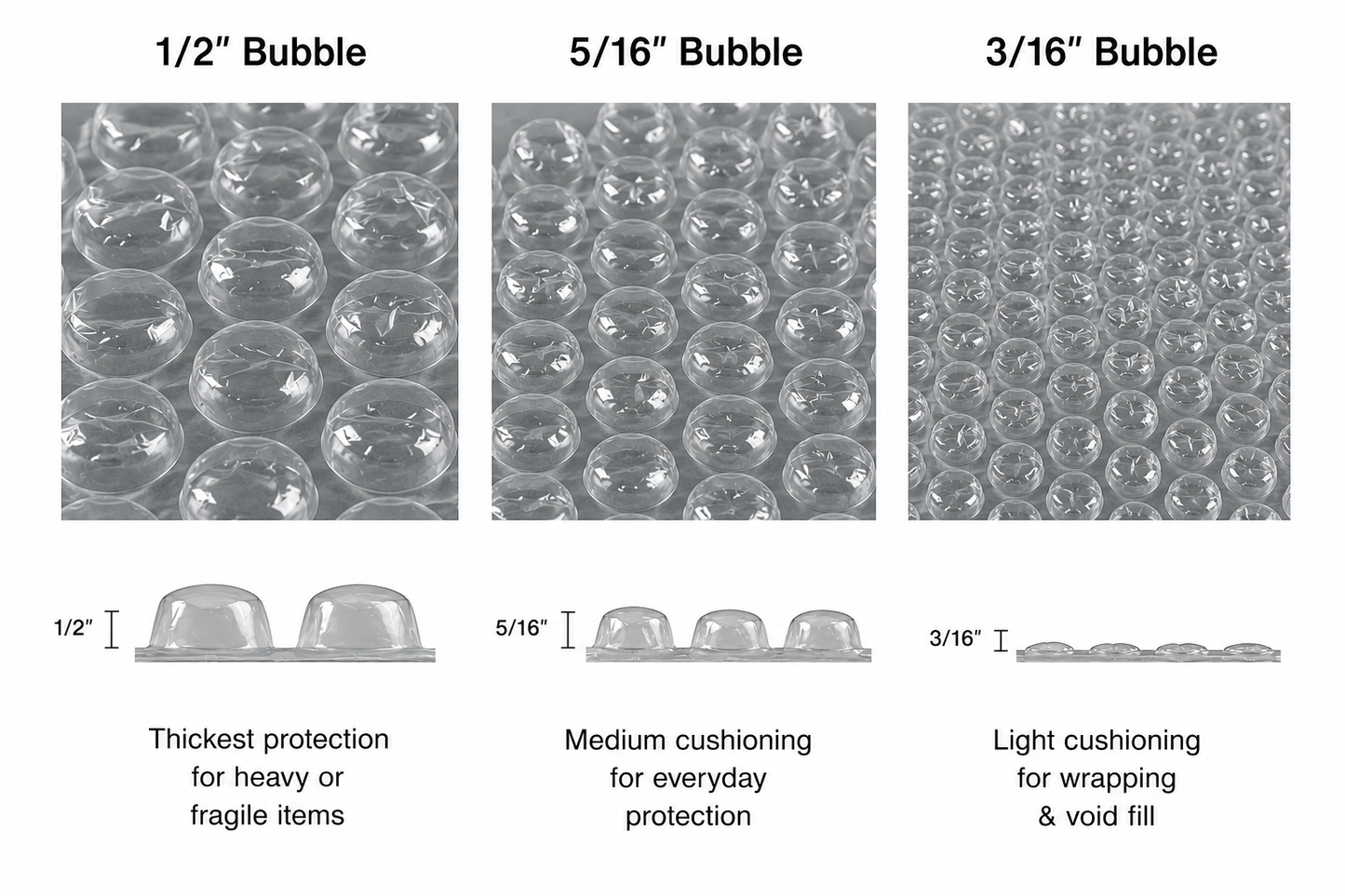 Bubble Roll - 1/2" Bubble